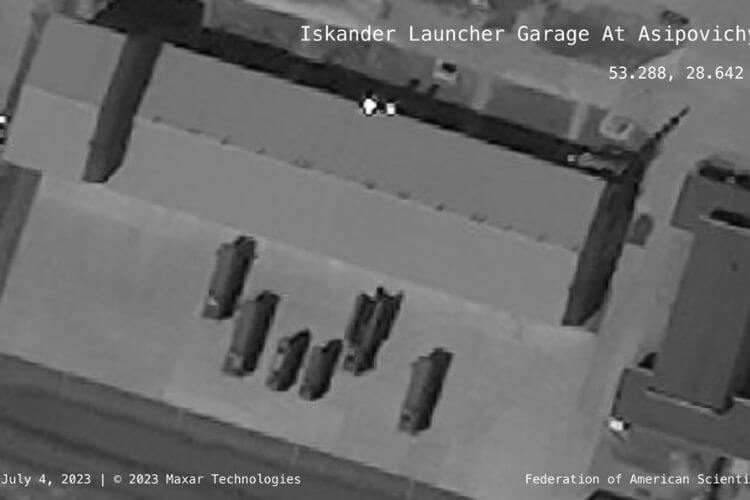 FAS: A new garage for Iskanders that can carry nuclear warheads was built in Asipovichy