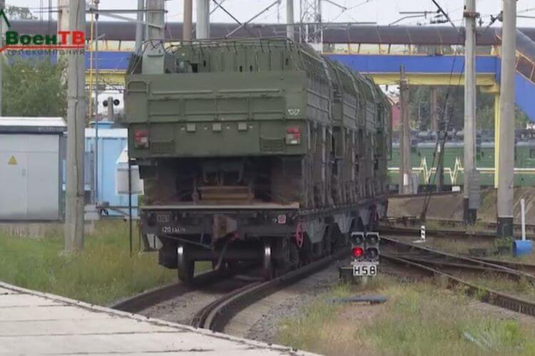 A batch of Iskander-M missile systems arrived in Belarus from Russia