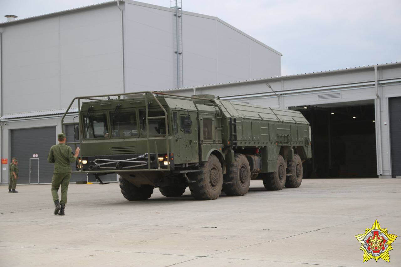 A hangar to store the Iskander-M missile systems