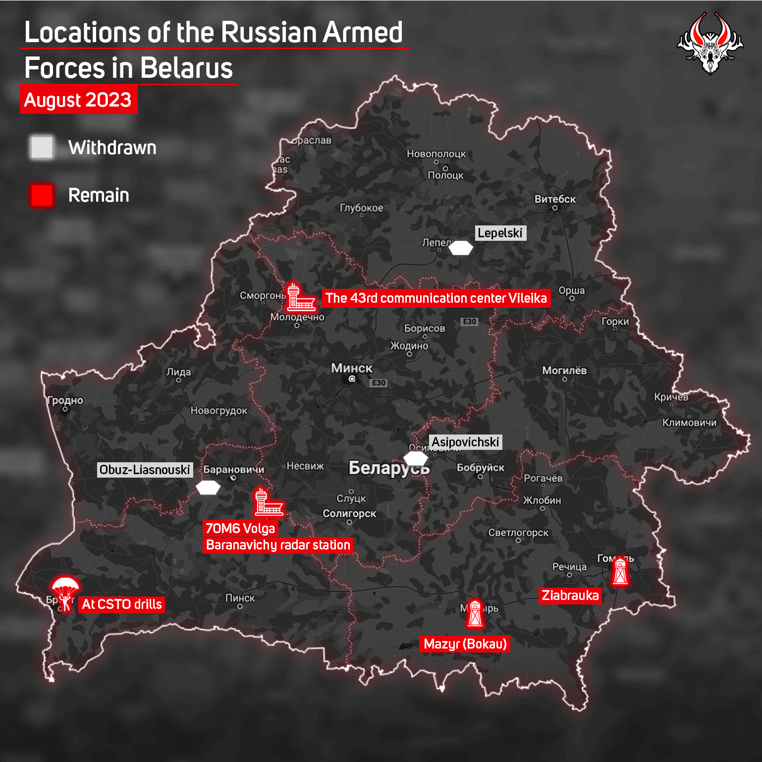 Location of the Russian Armed Forces