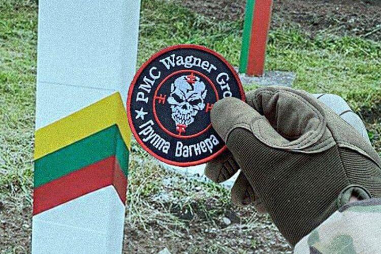 A photo with a Wagner fighter at the Lithuanian border pillar is another fake