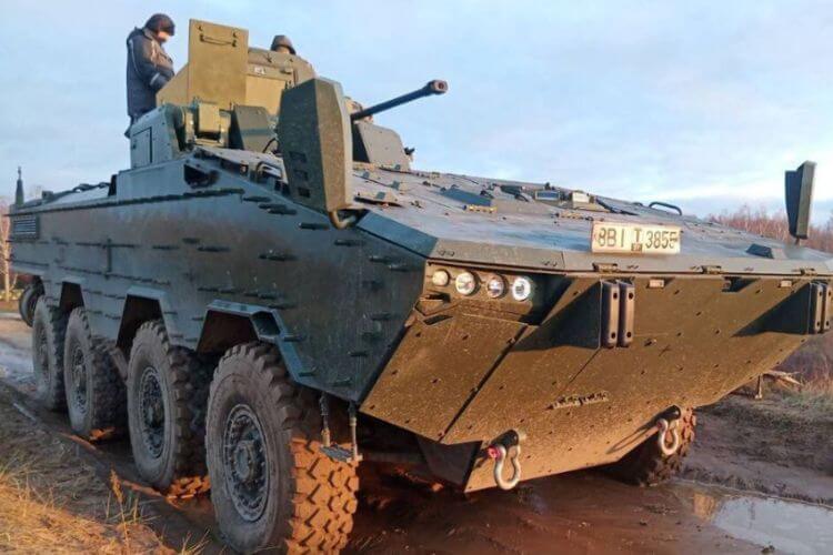 A new Belarusian armored personnel carrier is being tested