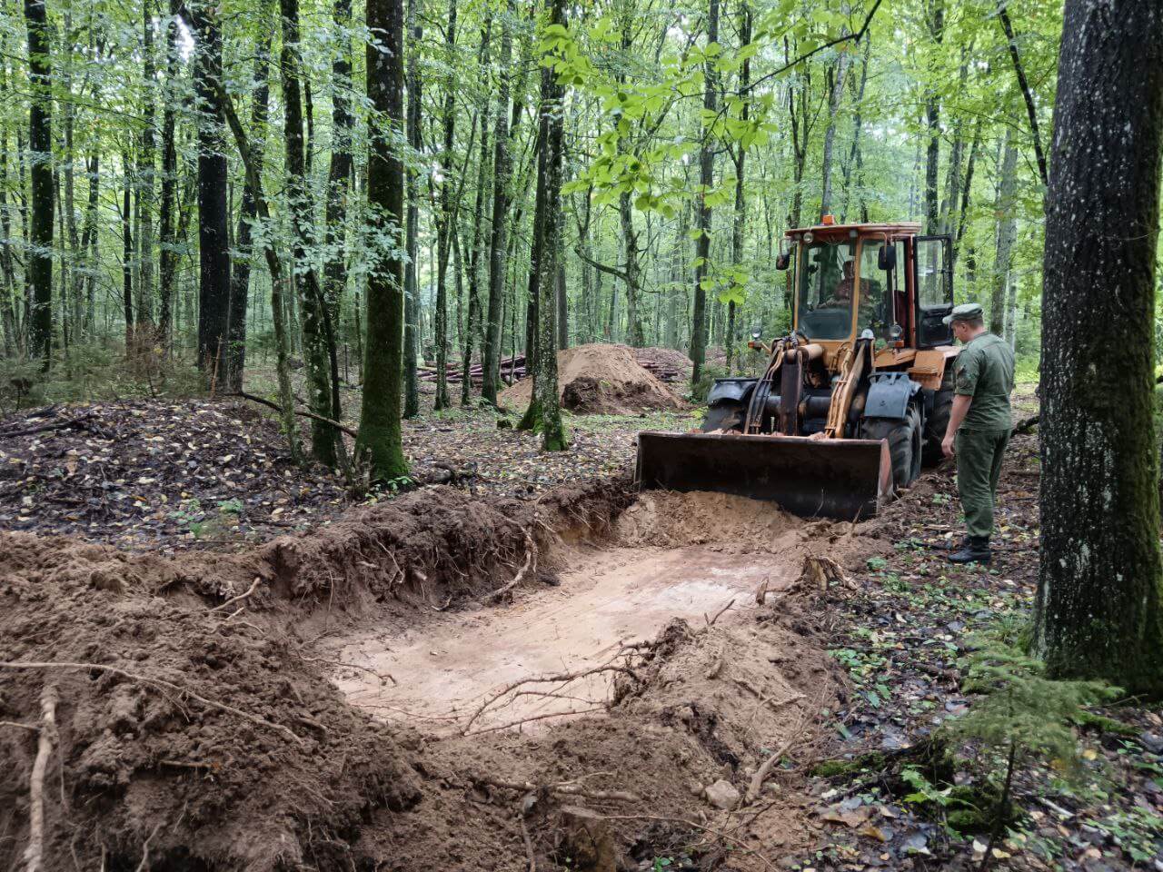 Fortification equipment of the staging area, August 2024