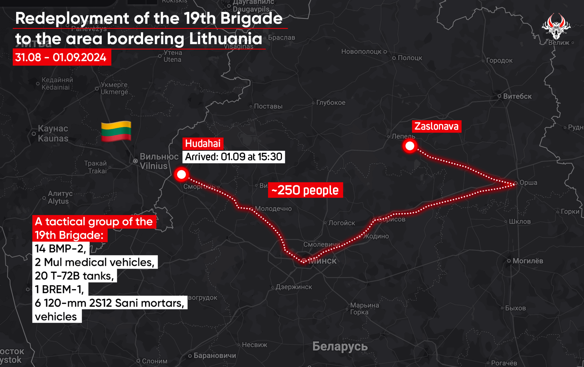 Review of military events in Belarus on September 2-8