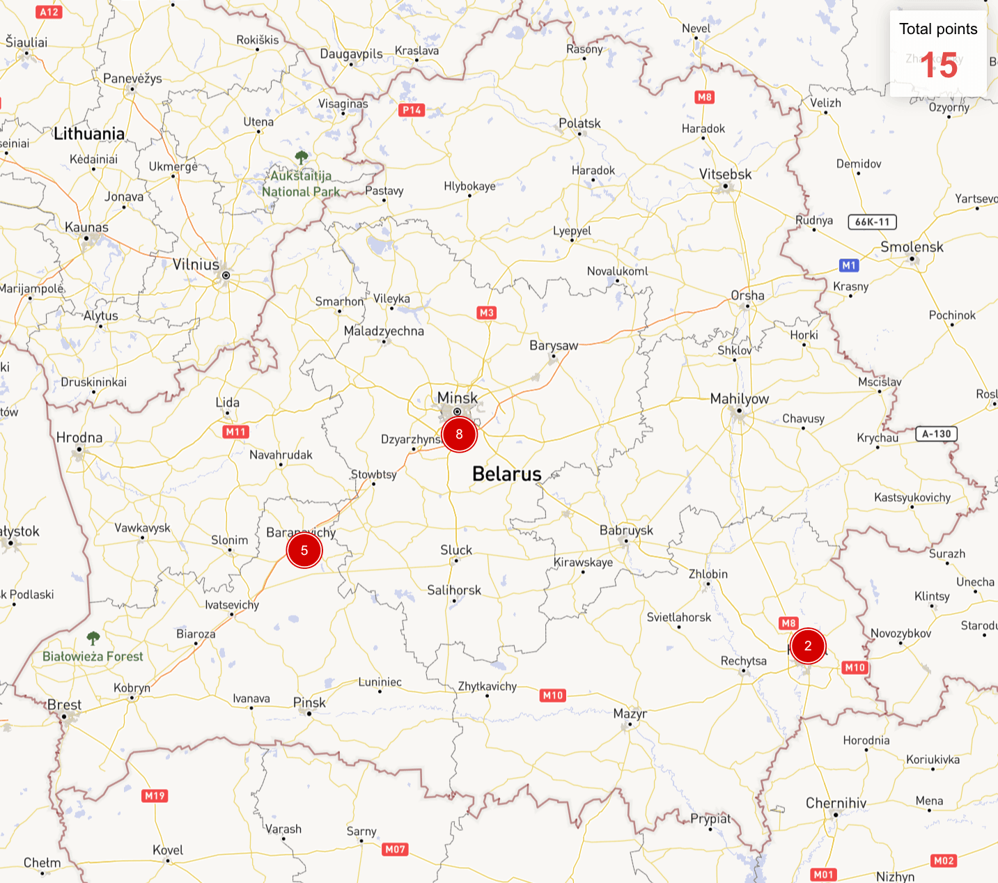 Activity of the Russian Aerospace Forces in September