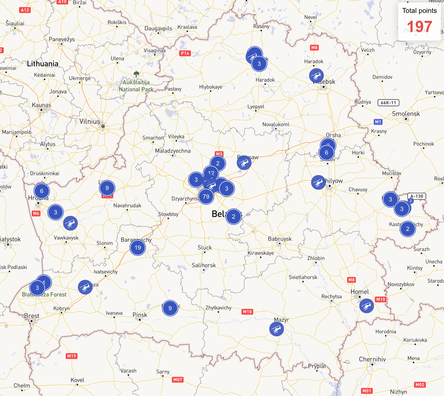 Activity of the Belarusian Air Force in November Activity of the Belarusian Air Force in November